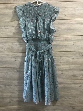 BNWT The Clothing Company Light Blue Floral Smocked Dress